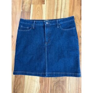 Riders by Lee Denim Skirt‎ Mid Rise Stretch Dark Wash Mini Size 14